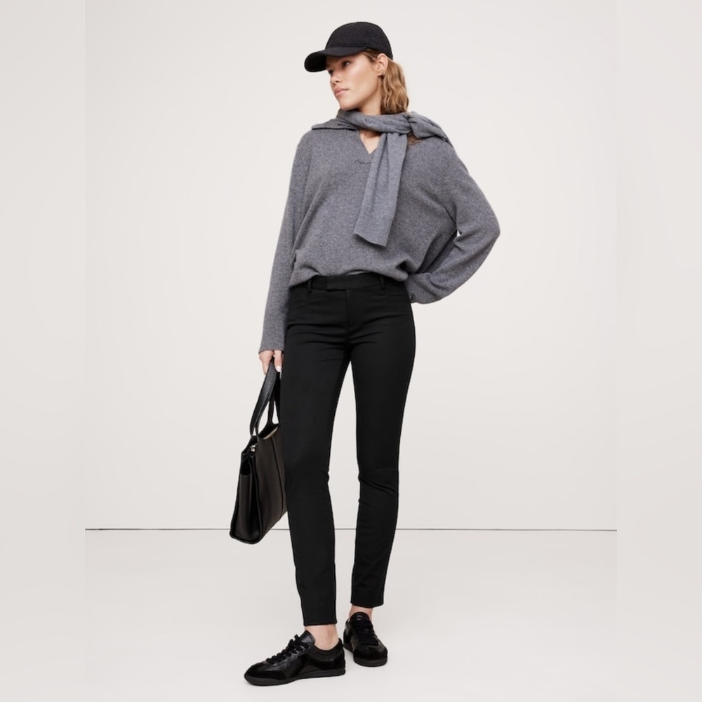 NWT Banana Republic Skinny Sloan Black Pant Size 18 Long.